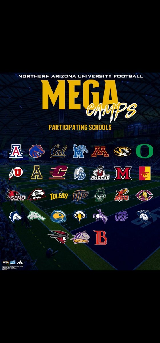 I'll be attending the <a href="/NAU_Football/">NAU Football</a> mega camp Saturday.  Locked in and ready to go!!! #GrindSeason