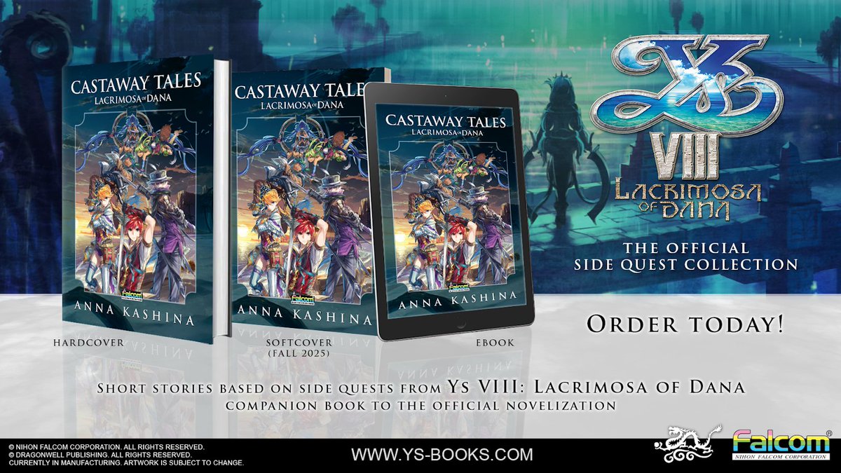 Davidvinc (@thedavidvinc) on Twitter photo 🎁GIVEAWAY🎁
Ys VIII novel "Castaway Tales", signed by the author!
Be sure to check out the sweet recipe by <a href="/SeanChiplock/">Sean Chiplock - Roles, Events, and Other Updates!</a> (Hummel) - and there's a chapter all about him too!
To Enter:
1. Follow Me and <a href="/Dragonwellbooks/">DragonwellPublishing</a>
2. YT Sub youtube.com/@davidvinc
3. Like!
4. Retweet! 🎁GIVEAWAY🎁
Ys VIII novel "Castaway Tales", signed by the author!
Be sure to check out the sweet recipe by <a href="/SeanChiplock/">Sean Chiplock - Roles, Events, and Other Updates!</a> (Hummel) - and there's a chapter all about him too!
To Enter:
1. Follow Me and <a href="/Dragonwellbooks/">DragonwellPublishing</a>
2. YT Sub youtube.com/@davidvinc
3. Like!
4. Retweet!