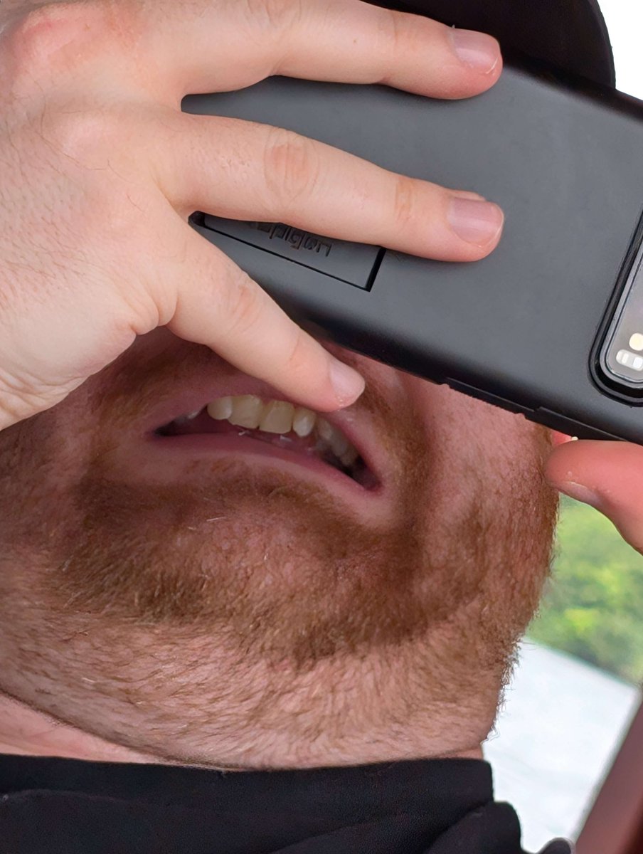 My view through the camera vs their view of me taking the picture.