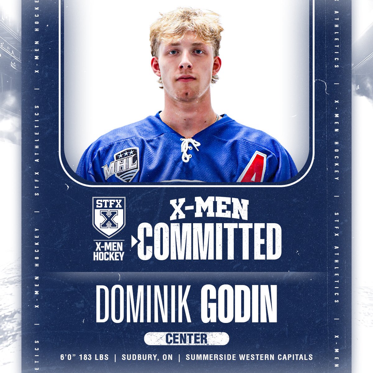 Centreman Dominik Godin will be a welcome addition to the X-Men roster for 2025-26!