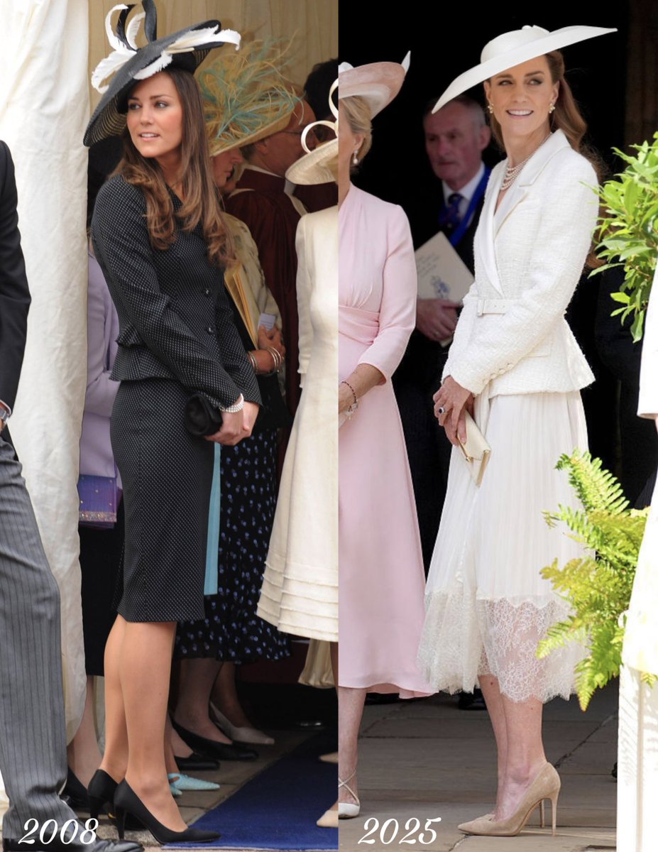 The Princess of Wales at her first Garter Day appearance VS her most recent 🤍