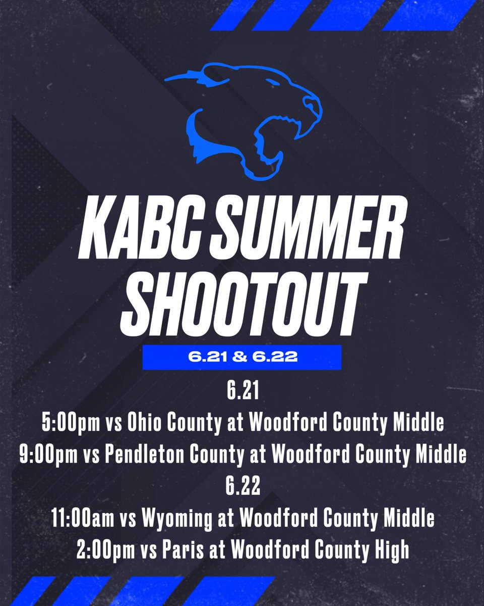 Trevor Noble (@coachtnoble) on Twitter photo Our schedule for the <a href="/kabcshootout/">KABC Bluegrass Shootout</a>
Looking forward to a great event!
#SeeYouAtTheTop
#ForTheCougs Our schedule for the <a href="/kabcshootout/">KABC Bluegrass Shootout</a>
Looking forward to a great event!
#SeeYouAtTheTop
#ForTheCougs