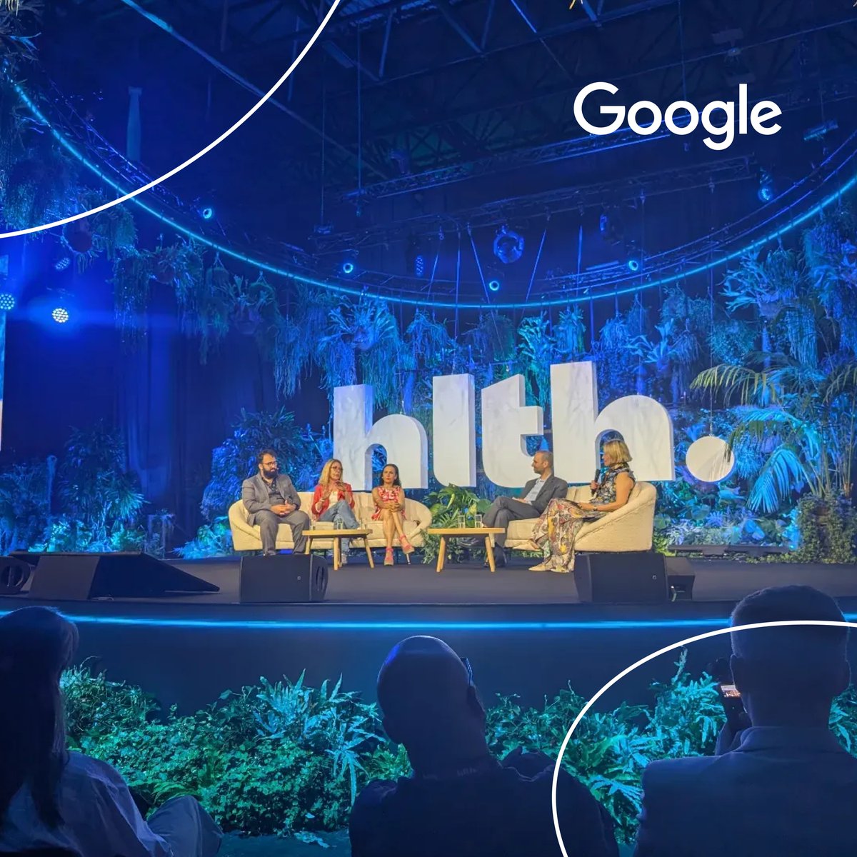 GoogleForHealth's tweet image. Fantastic discussions at #HLTHEurope on the future of healthcare! 💡 Our Health leaders, Karen DeSalvo, Amy McDonough, Susan Thomas, and Lucinda Scharff shared insights on AI in hospitals, next-gen wearables, and more. So much innovation happening!