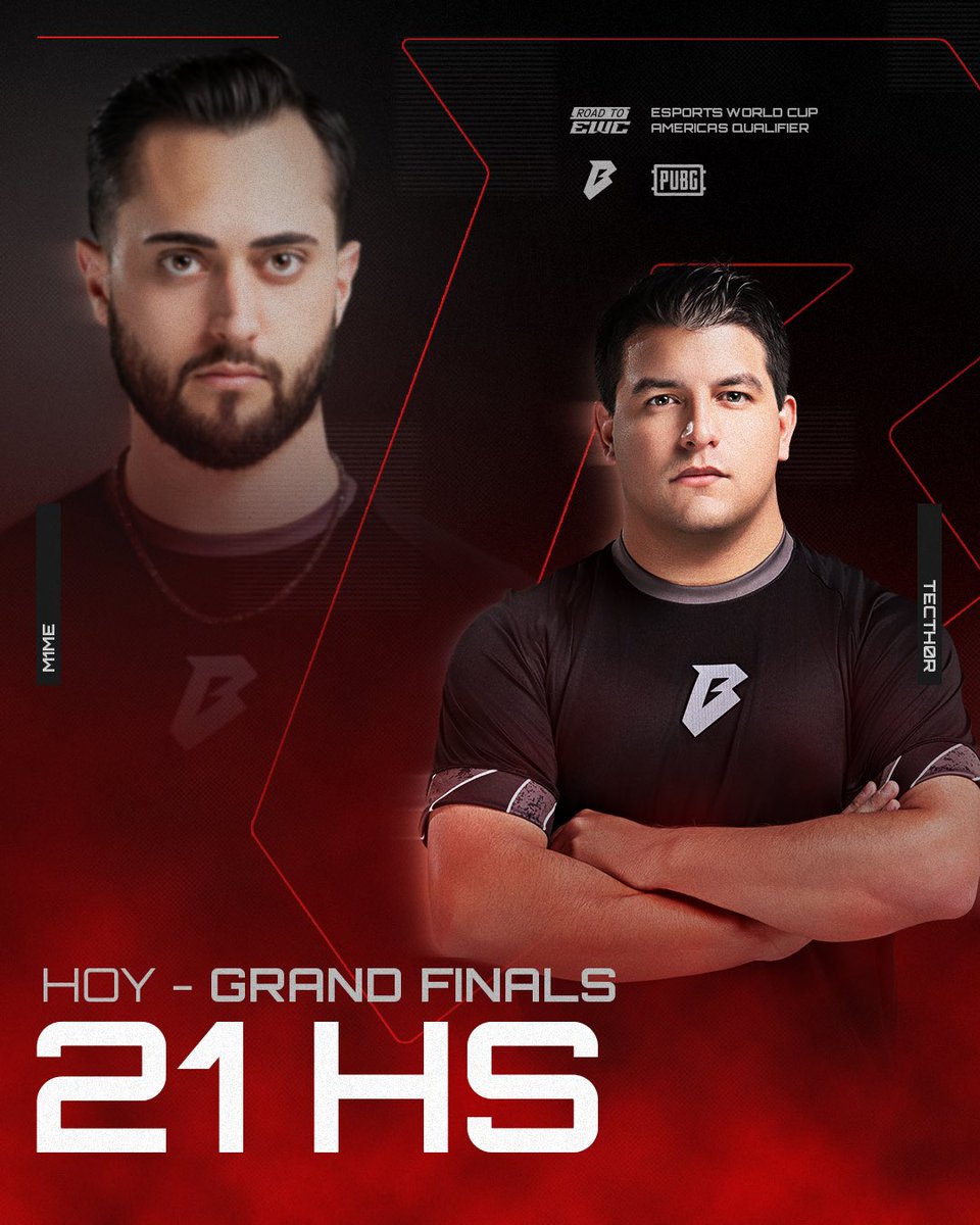 EWC Americas Closed Qualifier

Hoy arranca la gran final 👊

⏰ 21:00 HS 🇦🇷🇧🇷

#SomosBESTIA 😈 #PUBG