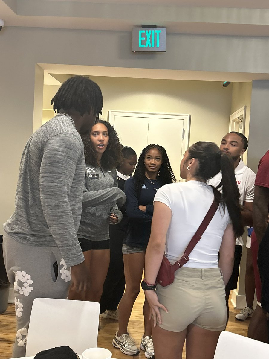 ACC Unity Tour 2025 Day 1! Student-athletes gathered together to discuss the importance of this event. We heard from Civil Rights Activist Doris Crenshaw and was left with a wonderful reflection. “What is your assignment in life?” #ACCUnityTour2025