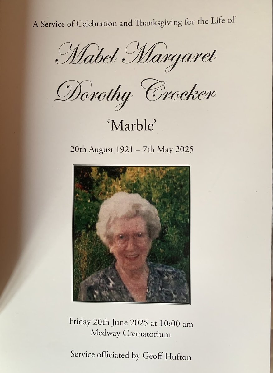 Attended the funeral service of a wonderful local resident Mabel who was 103 years old. 

It was a real pleasure to get to know her during my time as the local MP for the area, always kind great smile and a big heart.

Fond memories from attending her 100th Birthday celebrations.