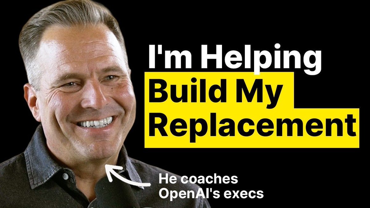 Every 📧 (@every) on Twitter photo ICYMI: OpenAI's executive coach revealed what it's really like inside the company building AGI—including why even they know it will replace them.
There's grief. There's identity collapse. But as @fu_JoeHudson argues in this conversation with <a href="/danshipper/">Dan Shipper 📧</a>, that's where the ICYMI: OpenAI's executive coach revealed what it's really like inside the company building AGI—including why even they know it will replace them.
There's grief. There's identity collapse. But as @fu_JoeHudson argues in this conversation with <a href="/danshipper/">Dan Shipper 📧</a>, that's where the