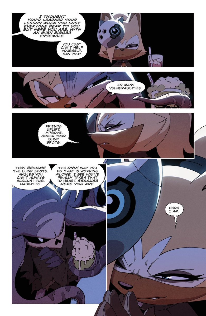 Here's three more new preview pages for #IDWSonic Issue 79.
Story: @IanFlynnBKC
Artwork: @AdamBryceThomas
Colors: Leonardo Ito de Oliveira
Letters: @eDukeDW
#SonicNews