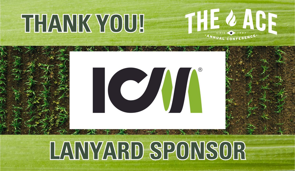 Thank you to <a href="/ICM_Technology/">ICM, Inc.</a> for sponsoring the lanyards at the 38th Annual ACE Conference, taking place in Sioux Falls, SD, August 20-22!

Join ICM &amp; others in supporting the event! You can register, book your room, and see sponsorship opportunities at ethanol.org/events/confere….