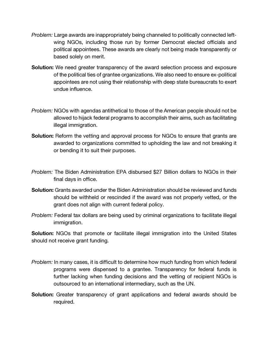DOGECommittee's tweet image. 🚨 READ: POST-HEARING RECOMMENDATIONS ON WOKE NGOs 🚨
Following our @DOGECommittee hearing on radical NGOs abusing YOUR tax dollars, we’re releasing official recommendations to rein in this corrupt racket.
From asylum fraud to foreign entanglements to election interference,…