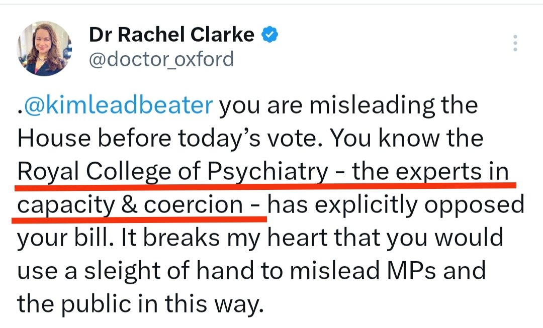 CapitalistFraud's tweet image. Dr Rachel Clarke unintentionally admits that psychiatrists are experts in coercion. Well they're not experts in treating mental illness cus there is no illness.