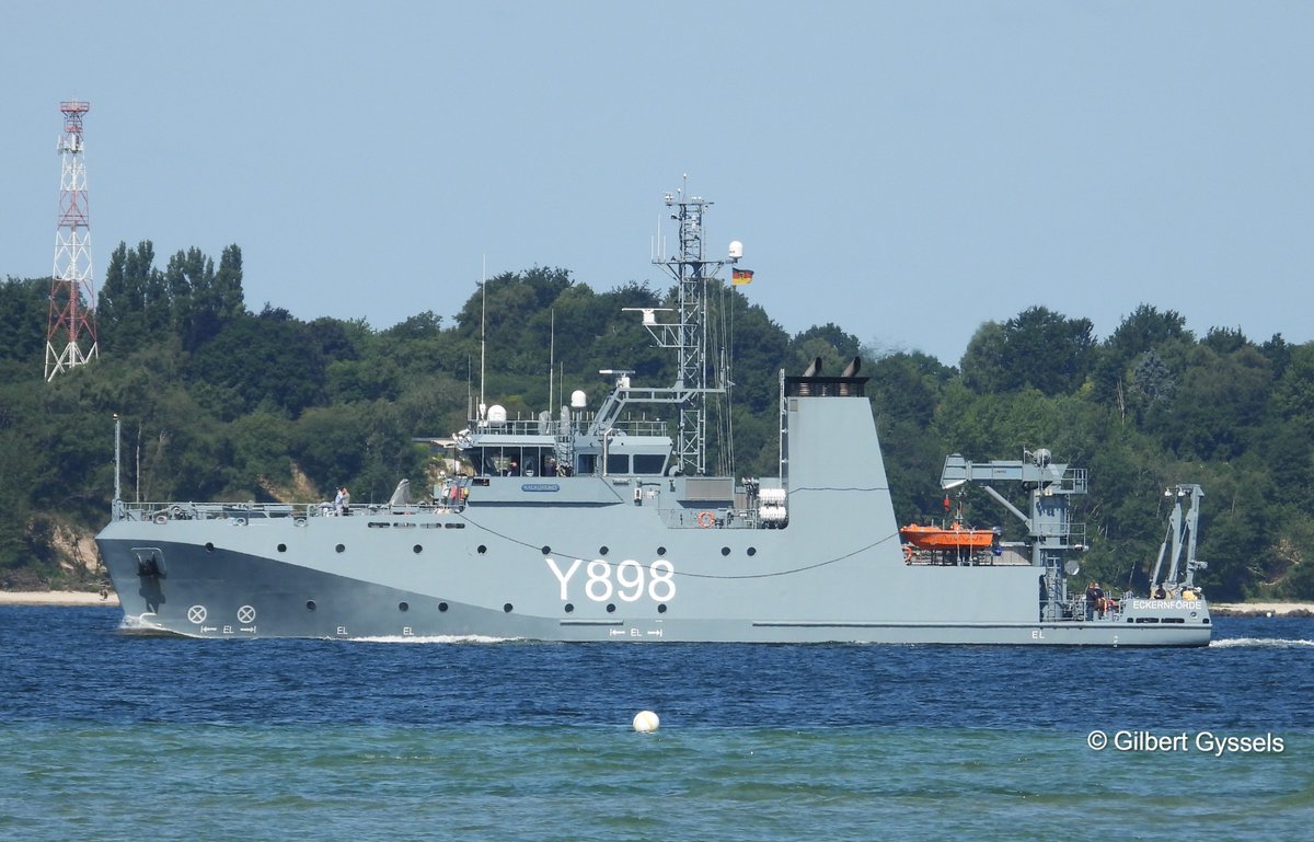 FGS  KALKGRUND  Y898  coming into Kiel ( Germany )  June 20,2025.<a href="/WarshipCam/">WarshipCam</a>