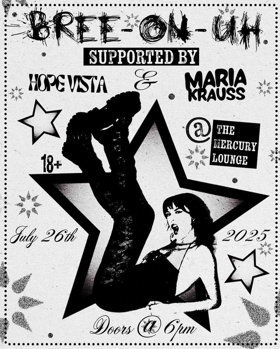 July 26th 🩵 NYC see you sooooon! thank u <a href="/breeonuh1/">bree-on-uh</a> for having Maria as your opener !