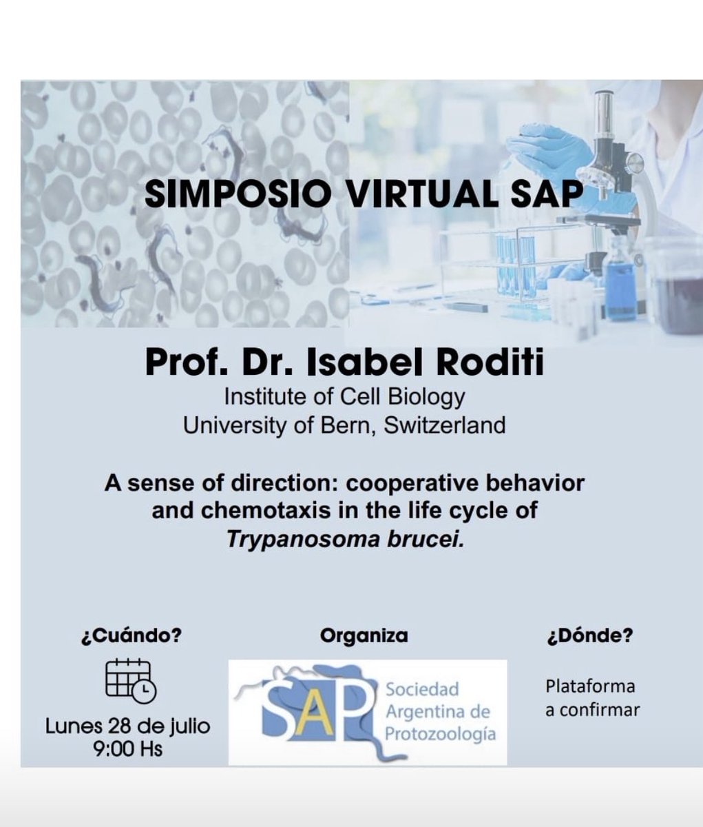 Martin Edreira (@mmedreira) on Twitter photo Atenti! Agendar! Simposio online organizado x <a href="/protozoologia/">Sociedad Argentina de Protozoología</a> - Dra. Isabel Roditi 👇🏽👇🏽👇🏽👇🏽 Atenti! Agendar! Simposio online organizado x <a href="/protozoologia/">Sociedad Argentina de Protozoología</a> - Dra. Isabel Roditi 👇🏽👇🏽👇🏽👇🏽