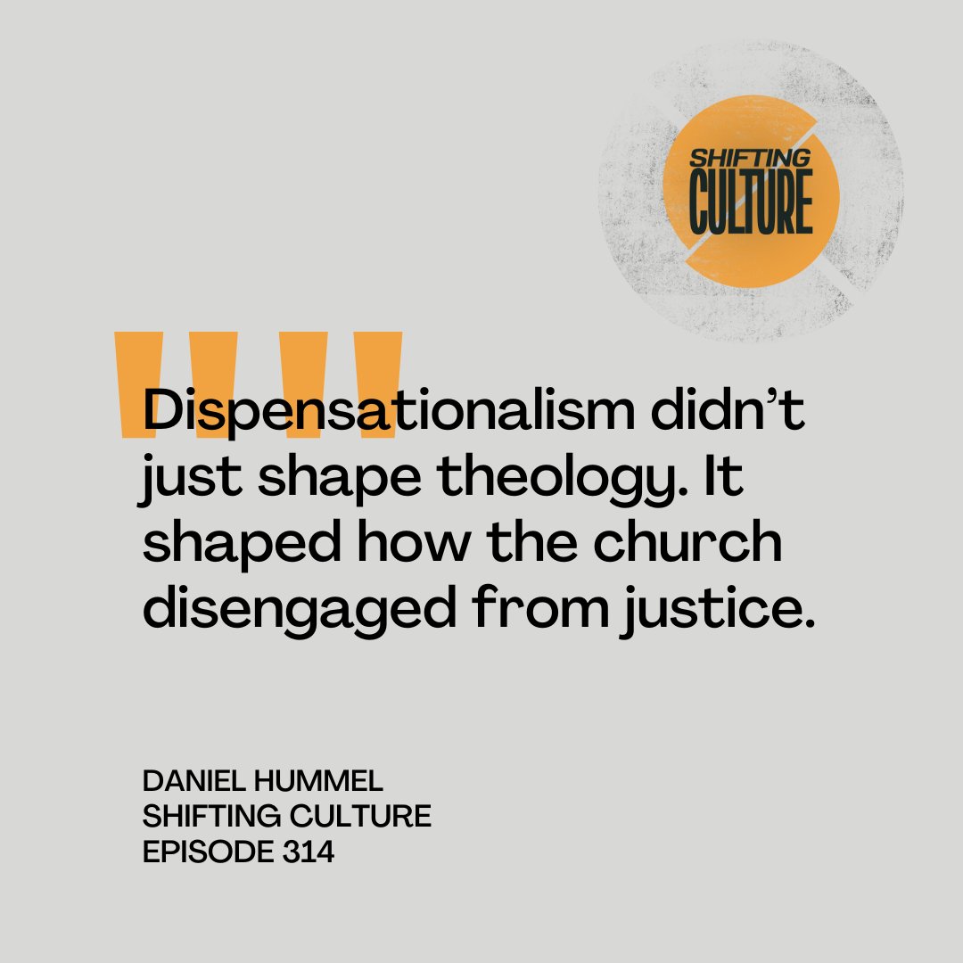 shiftingculturepodcast (@shiftingcultur2) on Twitter photo Historian <a href="/danielghummel/">Daniel G. Hummel</a> joins me to unpack how dispensationalism reshaped American Christianity and its politics from rapture timelines to blind support for Israel.
Listen to <a href="/shiftingcultur2/">shiftingculturepodcast</a> anywhere you get podcasts.
#EndTimes #Faith #Politics #Dispensationalism #ısrael Historian <a href="/danielghummel/">Daniel G. Hummel</a> joins me to unpack how dispensationalism reshaped American Christianity and its politics from rapture timelines to blind support for Israel.
Listen to <a href="/shiftingcultur2/">shiftingculturepodcast</a> anywhere you get podcasts.
#EndTimes #Faith #Politics #Dispensationalism #ısrael