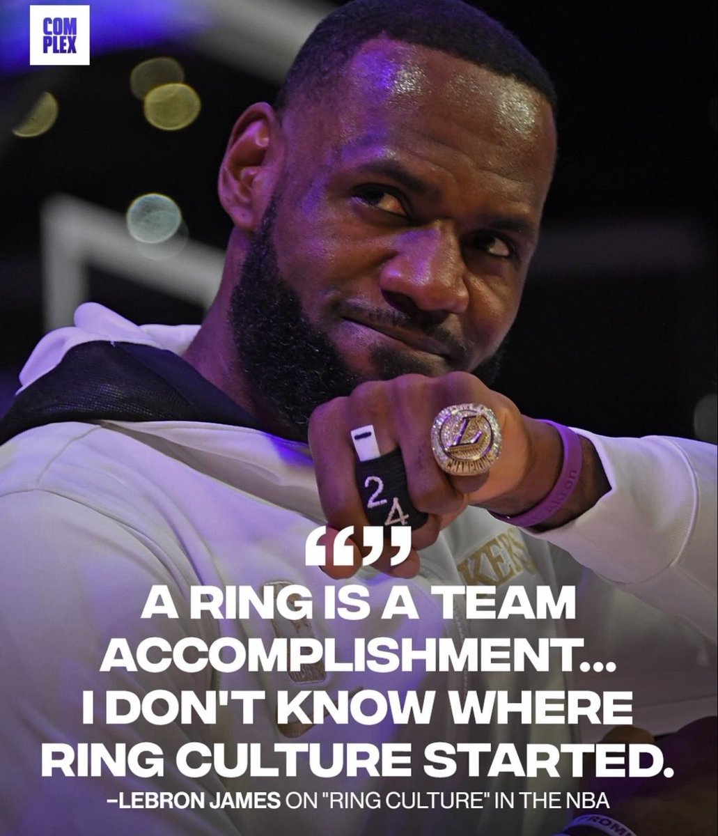 TheTruth8240's tweet photo. Lebron: "A ring is a team accomplishment, i dont know where ring culture started"

Lebron in 2016 after being down 3-1 and winning the championship against the Warriors: "That one right there made me the GOAT" 🤡

This fraud is SHAMELESS https://t.co/aGTbIg1FlT