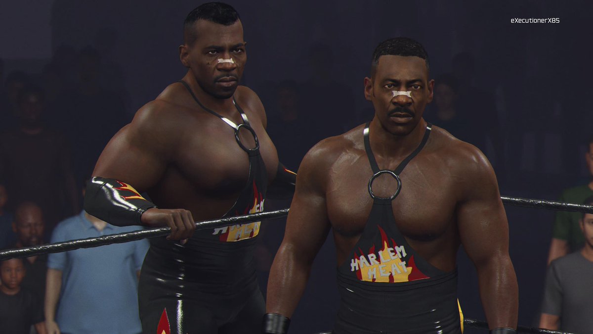 WCWRewind25's tweet image. Harlem Heat is available NOW in #WWE2K25 for PS5 and Xbox X|S ‼️
Brought to you by @WCWRewind25
CAW: @eXecutionerX91 @kuzmac82
Moveset/AI: @BigRighteous @The_SkyFactor
Graphic: @Undisputed63
Attires : @kuzmac82
Enjoy!
