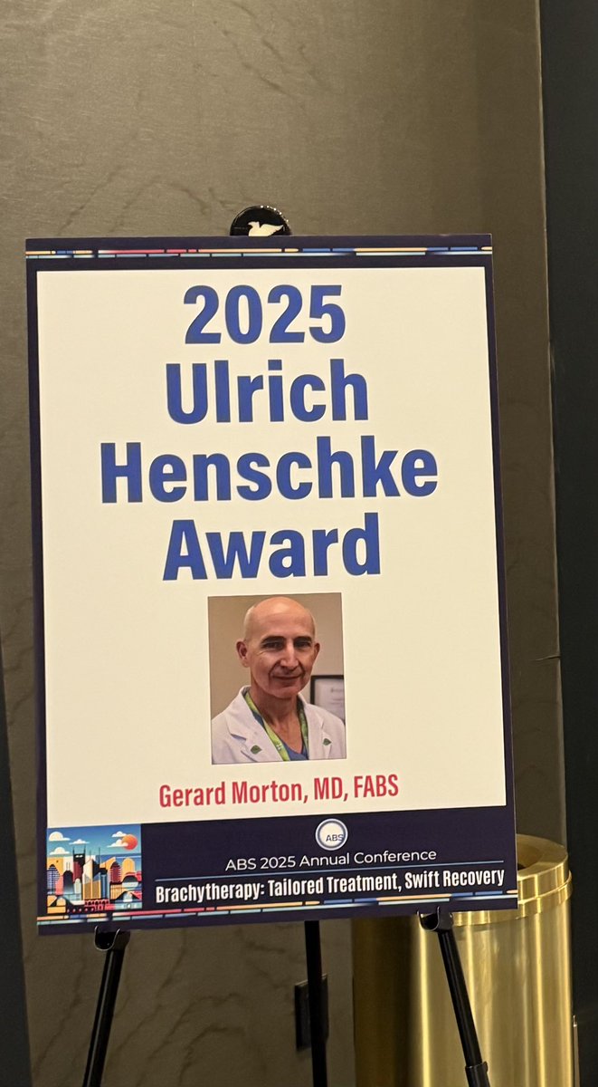 Sushilberiwal's tweet image. Congratulations Dr Morton for well deserved highest #ABS25 award for his contribution to the field of prostate brachy @KamravaMD @DrAndrewLoblaw @AndrewKellerMD @Sunnybrook