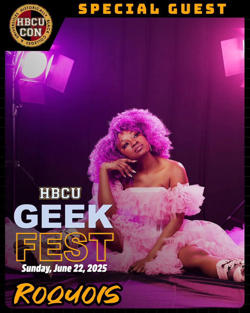 HBCUCon's tweet photo. HBCUcon countdown!?! 3 days until GeekFest. We have special guest appearances from cosplayers @summerdru , Ebunni Purrl, @Roquois , @BlackLotusLabs and many more. https://t.co/1MPsVlZNWN
