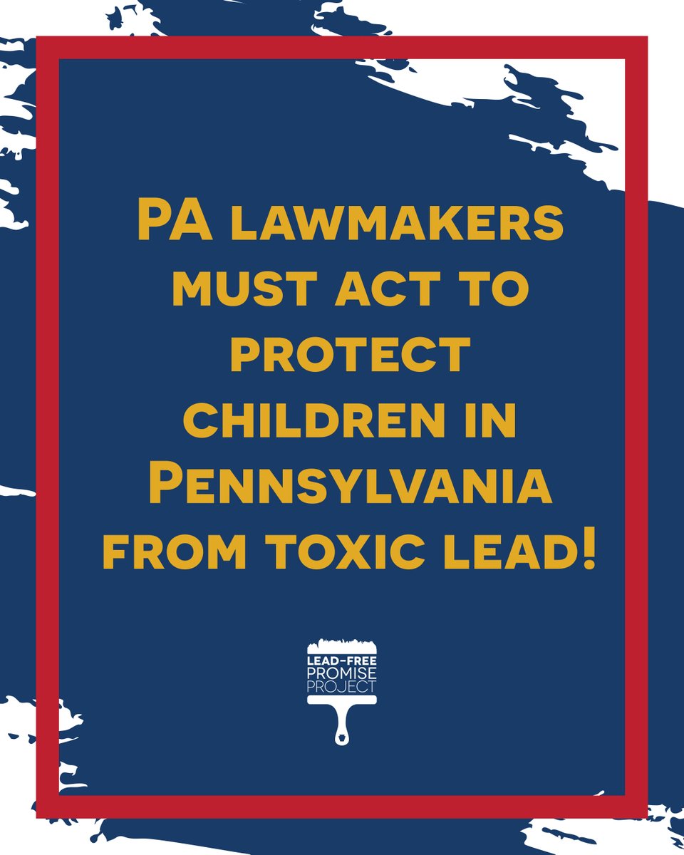 Childhood lead poisoning is preventable. The time for our lawmakers to act is now. No more children should have to suffer! #PALeadFree