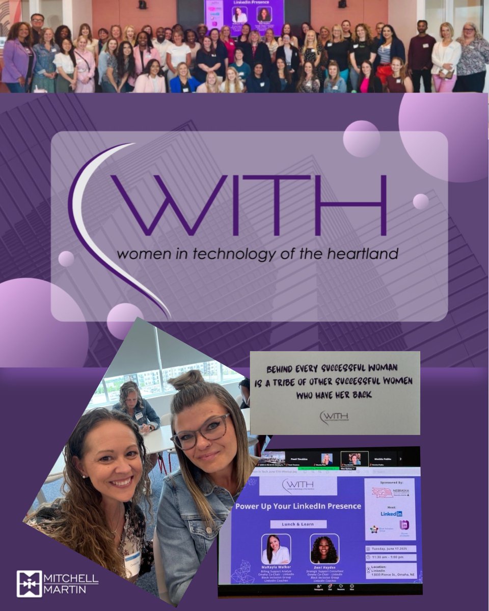 A great event put on by WIT Heartland! Kyla Higgs and Christina Holton had an amazing time connecting with fellow women in tech and soaking up the inspiration. Thanks for creating space for real conversations and powerful connections.

#WomenInTech
