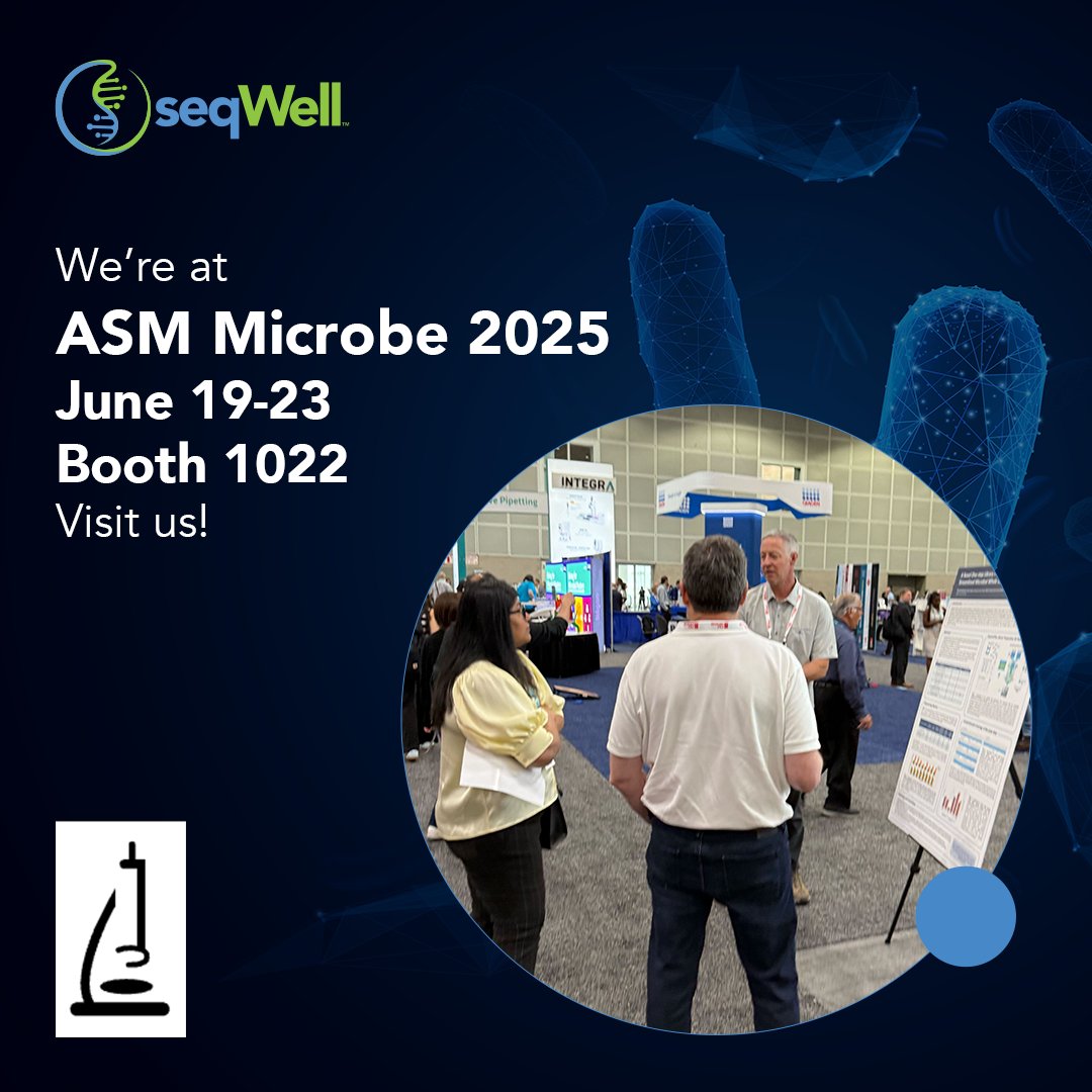 Stop by #ASMMicrobe2025 Booth 1022 to chat with our team about microbial WGS and metagenomics solutions. See you there!

hubs.ly/Q03t1WXG0