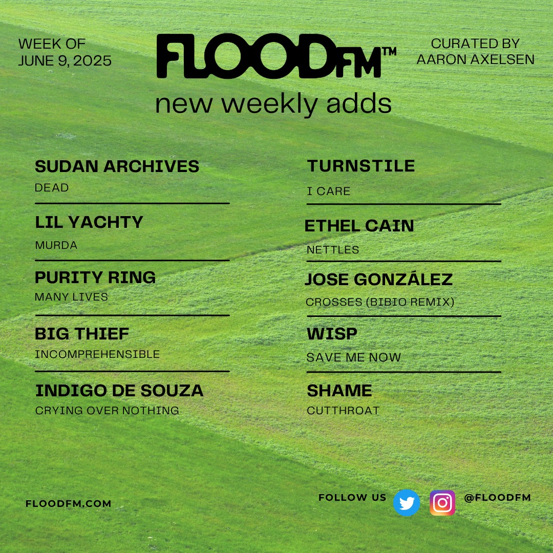 FLOODFM's tweet image. The latest amazing new music that we love and added at FLOOD FM radio📻🖤
New and classic indie and so much more AND always commercial free!
Listen at FloodFM.Com and on your smart speakers
And on @Live365 @tunein @Sonos @iHeartRadio
Powered by @floodmagazine