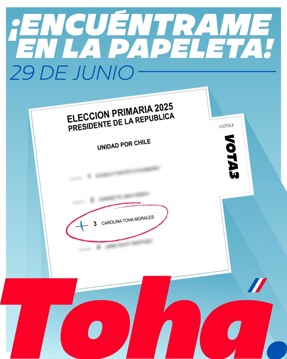 #VotoToha porque tiene experiencia en el mundo público, sabe cómo funcionan las instituciones, pero también entiende las urgencias