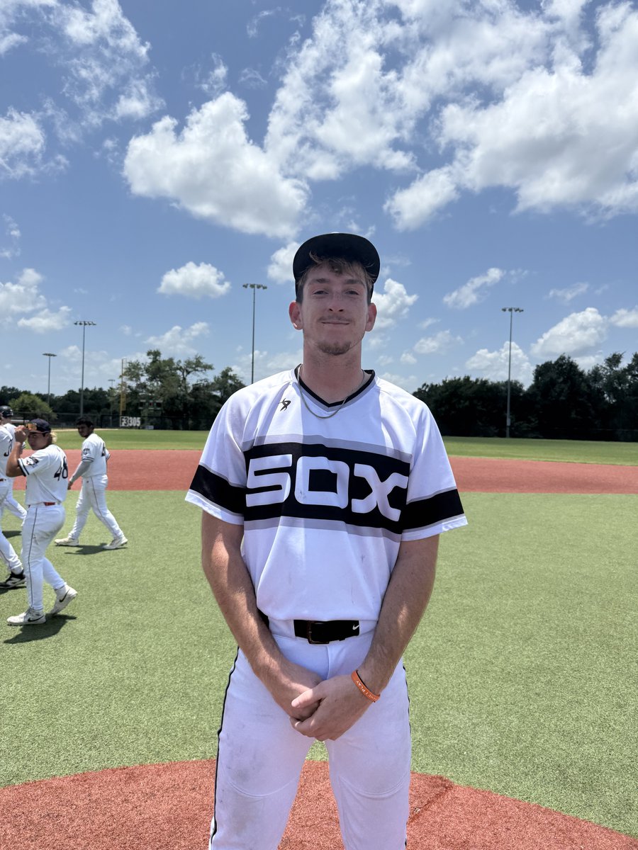 ✭Five Tool Texas✭ (@fivetooltexas) on Twitter photo #ConnieMack25 F: <a href="/ProPlayer_Ath/">Proplayer Athletics</a> Chicago White Sox Scout Team/Slayton 7, Kyle Chapman Blue 0
PoG: <a href="/thekchambers1/">Karson Chambers</a> 7 IP, 6K, 0H, 0R #ConnieMack25 F: <a href="/ProPlayer_Ath/">Proplayer Athletics</a> Chicago White Sox Scout Team/Slayton 7, Kyle Chapman Blue 0
PoG: <a href="/thekchambers1/">Karson Chambers</a> 7 IP, 6K, 0H, 0R