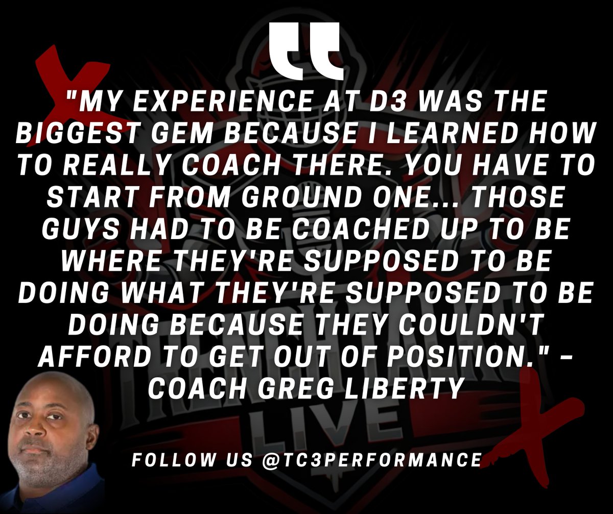 TakobyC73's tweet photo. โD3 taught me how to coach. You had to start from ground zero and build them upโrep by rep.โ โ Coach Greg Liberty ๐ฏ@GregoryLiberty1
No stars. No shortcuts. Just real coaching.
๐บ Watch & subscribe: https://t.co/aZxuSFfhWJ
#TrenchTalkLive #TC3Performance #PlayerDevelopment https://t.co/2QXfjW8rR1