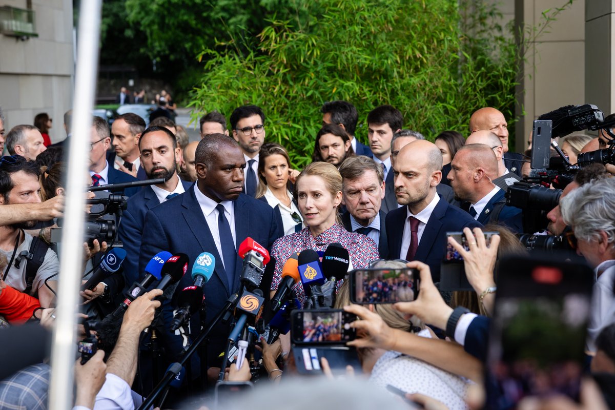 Kaja Kallas (@kajakallas) on Twitter photo Direct &honest discussions with <a href="/araghchi/">Seyed Abbas Araghchi</a> today together with <a href="/jnbarrot/">Jean-Noël Barrot</a> <a href="/JoWadephul/">Johann Wadephul</a>& <a href="/DavidLammy/">David Lammy</a>
Concerns are always best addressed face-to-face
Tehran knows what’s at stake. Escalation would benefit no one. We must keep negotiations open
Statement → europa.eu/!JX4Wbv Direct &honest discussions with <a href="/araghchi/">Seyed Abbas Araghchi</a> today together with <a href="/jnbarrot/">Jean-Noël Barrot</a> <a href="/JoWadephul/">Johann Wadephul</a>& <a href="/DavidLammy/">David Lammy</a>
Concerns are always best addressed face-to-face
Tehran knows what’s at stake. Escalation would benefit no one. We must keep negotiations open
Statement → europa.eu/!JX4Wbv