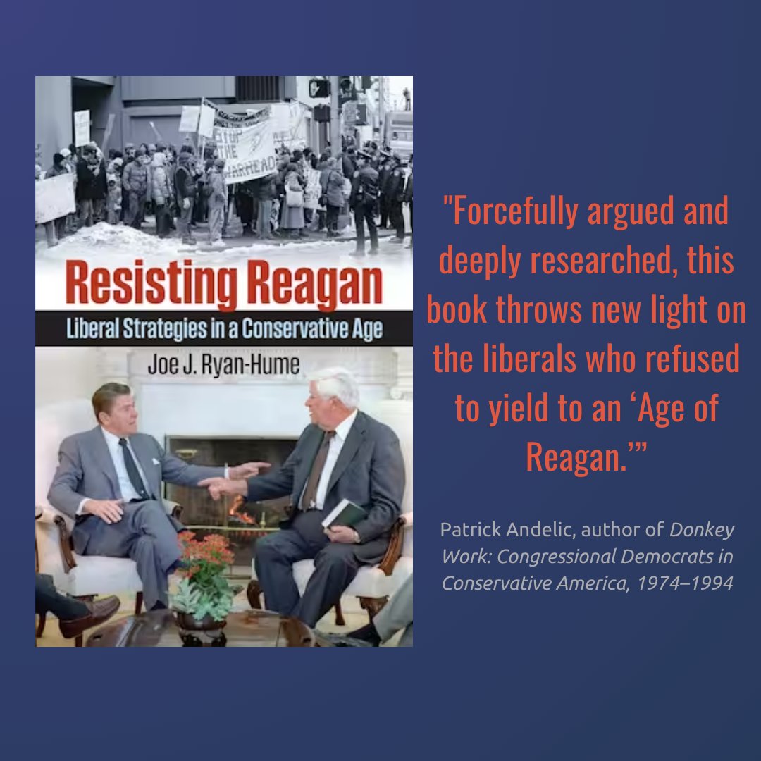 Univ Press of Kansas (@kansas_press) on Twitter photo Check out that endorsement from <a href="/pkandelic/">Patrick Andelic</a>!
DON'T FORGET to pick up your copy of Resisting Reagan: Liberal Strategies in a Conservative Age by <a href="/JRyanHume23/">Joe Ryan-Hume</a> today and get 50% off with code 24SUMMER25: kansaspress.ku.edu/9780700638789/. Check out that endorsement from <a href="/pkandelic/">Patrick Andelic</a>!
DON'T FORGET to pick up your copy of Resisting Reagan: Liberal Strategies in a Conservative Age by <a href="/JRyanHume23/">Joe Ryan-Hume</a> today and get 50% off with code 24SUMMER25: kansaspress.ku.edu/9780700638789/.
