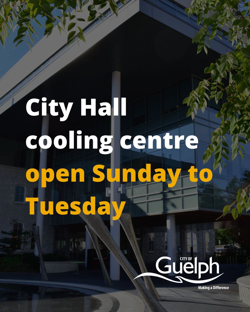 City of Guelph (@cityofguelph) on Twitter photo Public washrooms will be available in the front lobby cooling area. For more details and a list of other air-conditioned public buildings, please visit guelph.ca/living/recreat… Public washrooms will be available in the front lobby cooling area. For more details and a list of other air-conditioned public buildings, please visit guelph.ca/living/recreat…