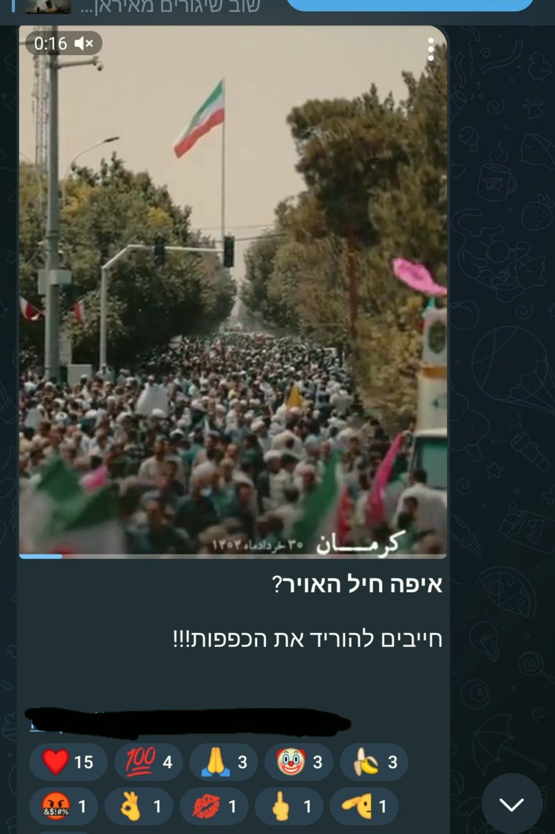 🇮🇱🇮🇷 Террористический призыв: израильский тг-канал требует массовых убийств иранских демонстрантов.