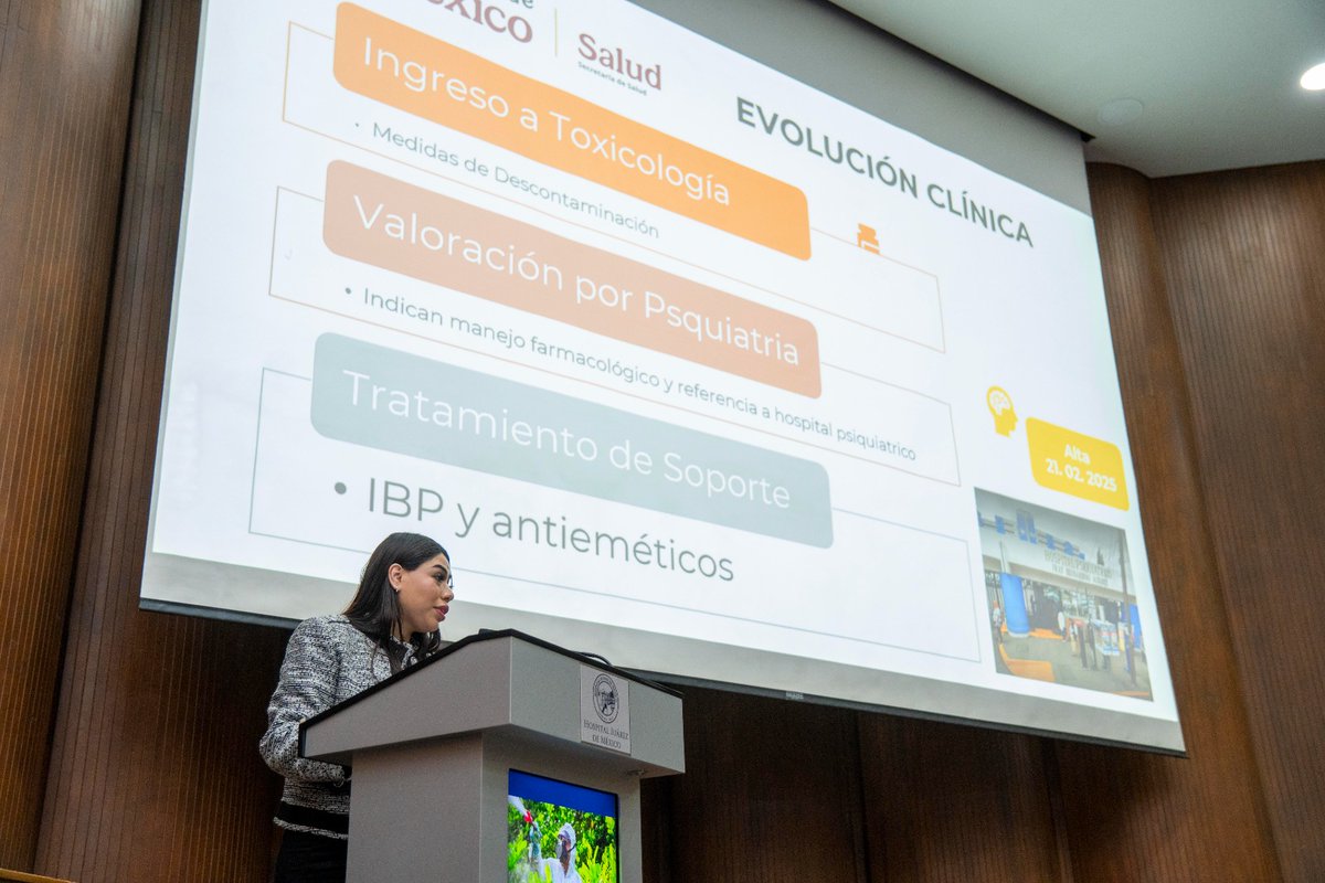 HospitalJuarezM's tweet photo. Se llevó a cabo la Sesión General titulada Intoxicación por plaguicidas de alta letalidad, donde el servicio de Toxicología Clínica dijo que es importante la capacitación para otorgar un diagnóstico y tratamiento oportunos y mejorar la sobrevida de nuestros pacientes. https://t.co/rxc91Mnm3h