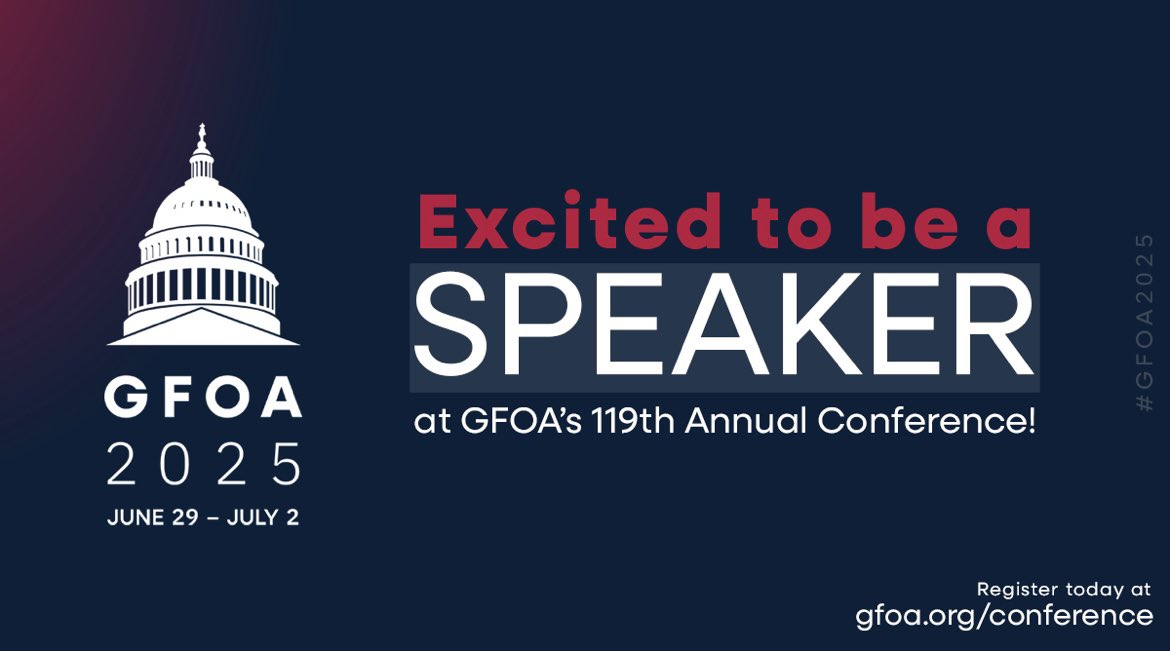Looking forward to attending the upcoming <a href="/GFOA/">GFOA</a> Annual Conference.  If you’re attending, I’d love for you to attend our panel session entitled “Essentials of a Modern Procurement Function”.   Looking forward to engaging with delegates and learning alongside them!

#GFOA2025
