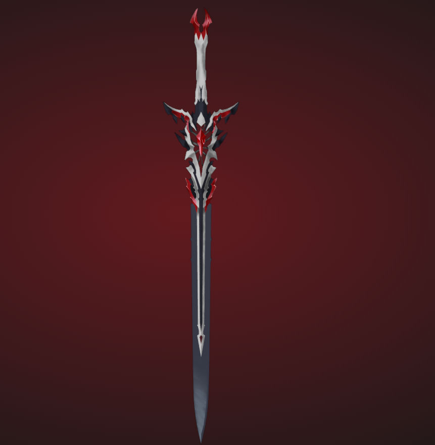 Gem Powered Longsword #ROBLOX #modeling #RBXDev #Development #stylized #RobloxDev #gamedev #RobloxGames #blender #3DModel