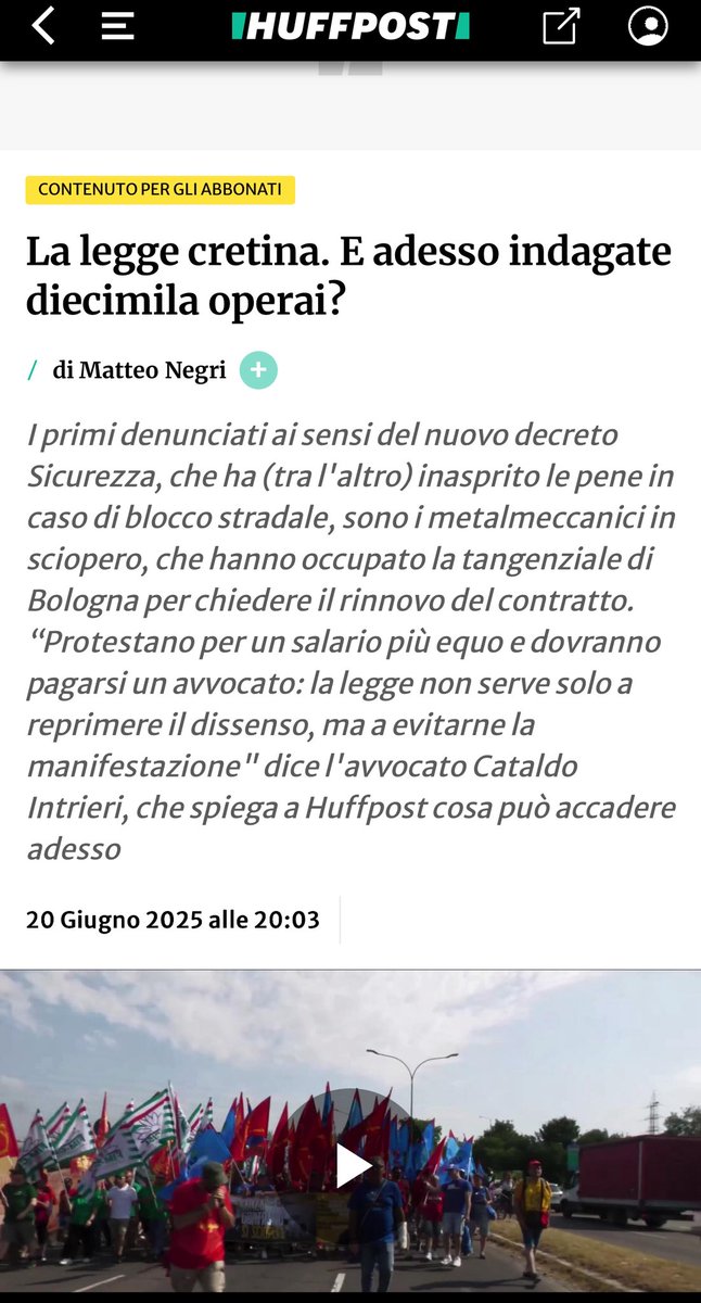 cintrieri's tweet image. Oggi 10.000 operai per i loro salari , domani 100.000 tifosi per uno scudetto. Gli effetti di una legge stupida, Anzi cretina. Ed inutile, buona per i gonzi. #Sicurezza #Bologna