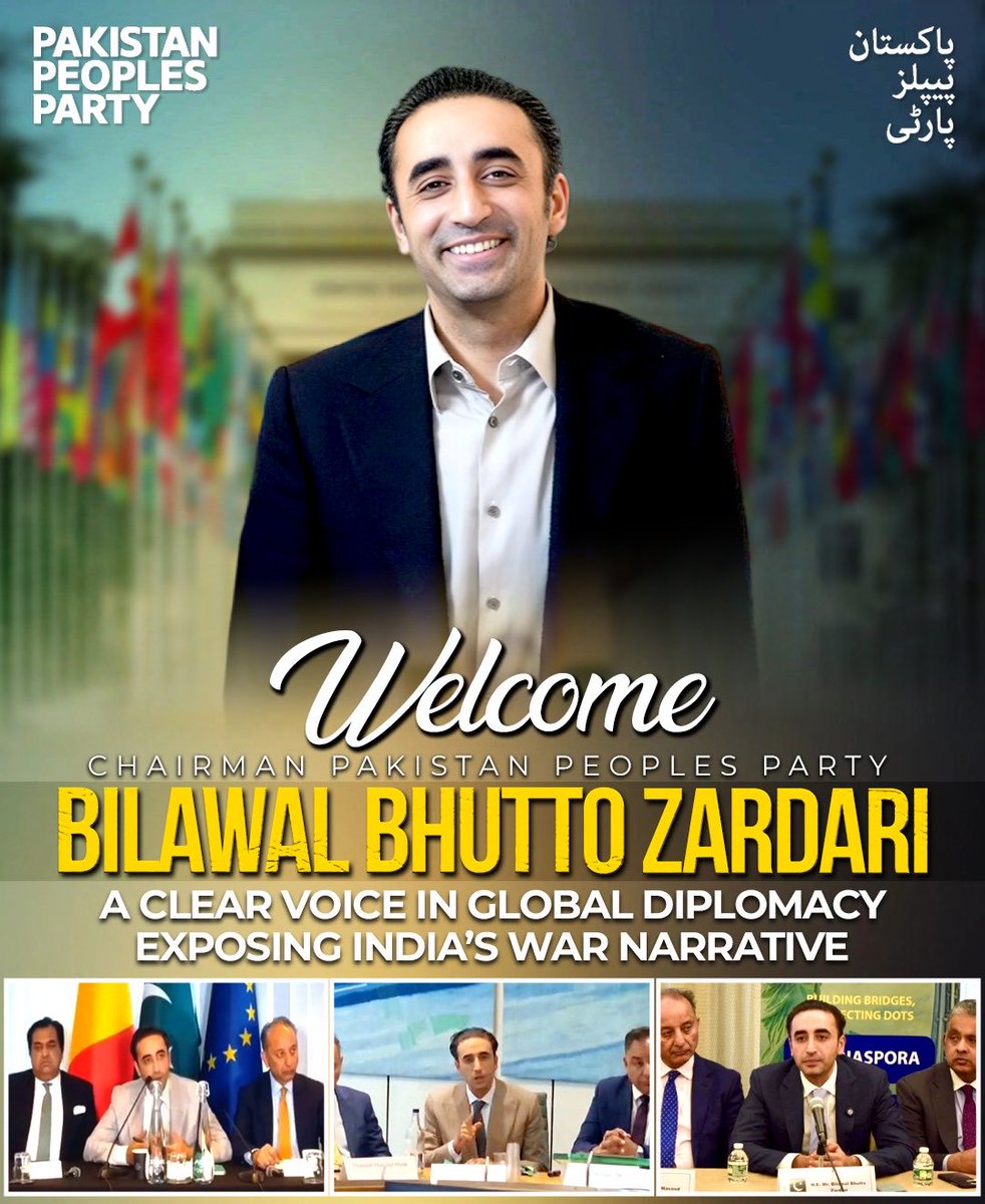 The way <a href="/BBhuttoZardari/">BilawalBhuttoZardari</a> has represented #Pakistan around the #World it has certainly assured the all that Pakistan has a strongest voicr to build their narrative and shall no longer absorb the injustice either it's for water or #Kashmirl
#IndiaPakistanCeasefire
#ProudOfBilawal