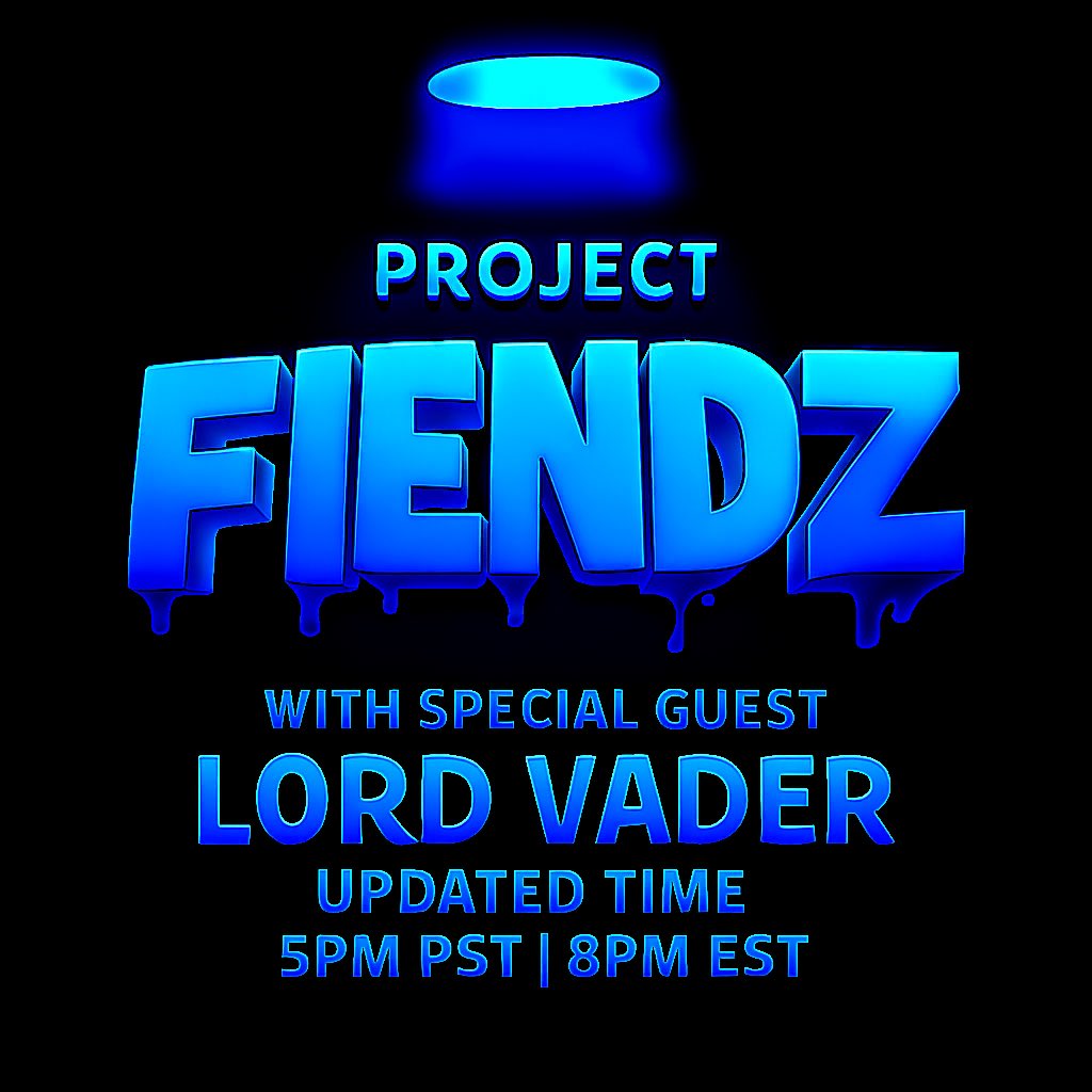 🚨SPACE UPDATE🚨

We will be adjusting our start time for the space tonight to 5PM PST | 8PM EST to accommodate <a href="/FelineSithLord/">LordVader</a> as he has a prior engagement later this evening. 

I appreciate him taking the time tonight to speak about the <a href="/FelineFiendz/">Fiendz</a> and will spend an hour