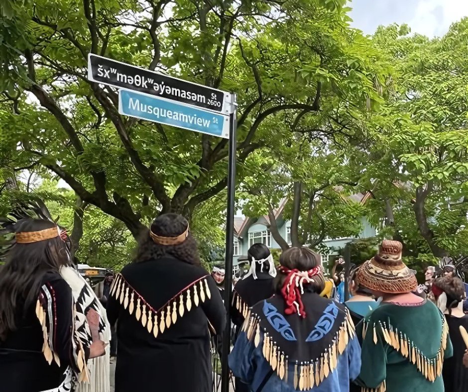 News release: šxʷməθkʷəy̓əmasəm Street signs unveiled today at community celebration ➡️ bit.ly/3HJHFWG

For more information on pronunciation and frequently asked questions, please visit: bit.ly/46bwKyS
