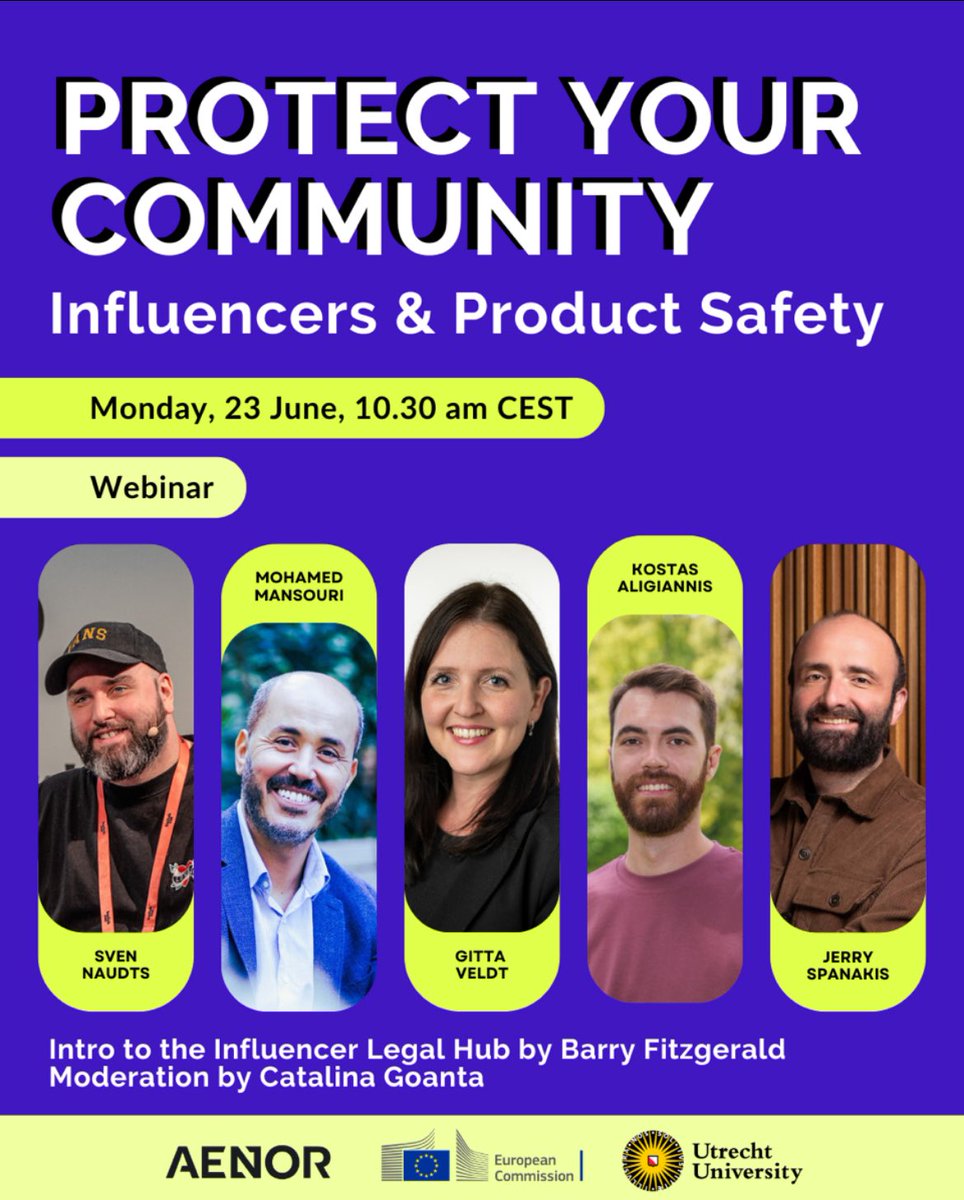 Catalina Goanta (@catalinagoanta) on Twitter photo If you’ve ever wondered how the TikTok pink sauce saga would have looked like in the European Union, join our <a href="/EU_Commission/">European Commission</a> webinar on Monday to talk about product safety with i.a. <a href="/DikkeSvekke/">DikkeSvekke</a> <a href="/gerasimoss/">Jerry Spanakis 🟥 🦋 gerasimoss.bsky.social</a> <a href="/LauraAade/">Laura Aade is also on Bluesky 🦋</a> <a href="/k_aligiannis/">Kostas Aligiannis</a>.
us06web.zoom.us/webinar/regist… If you’ve ever wondered how the TikTok pink sauce saga would have looked like in the European Union, join our <a href="/EU_Commission/">European Commission</a> webinar on Monday to talk about product safety with i.a. <a href="/DikkeSvekke/">DikkeSvekke</a> <a href="/gerasimoss/">Jerry Spanakis 🟥 🦋 gerasimoss.bsky.social</a> <a href="/LauraAade/">Laura Aade is also on Bluesky 🦋</a> <a href="/k_aligiannis/">Kostas Aligiannis</a>.
us06web.zoom.us/webinar/regist…