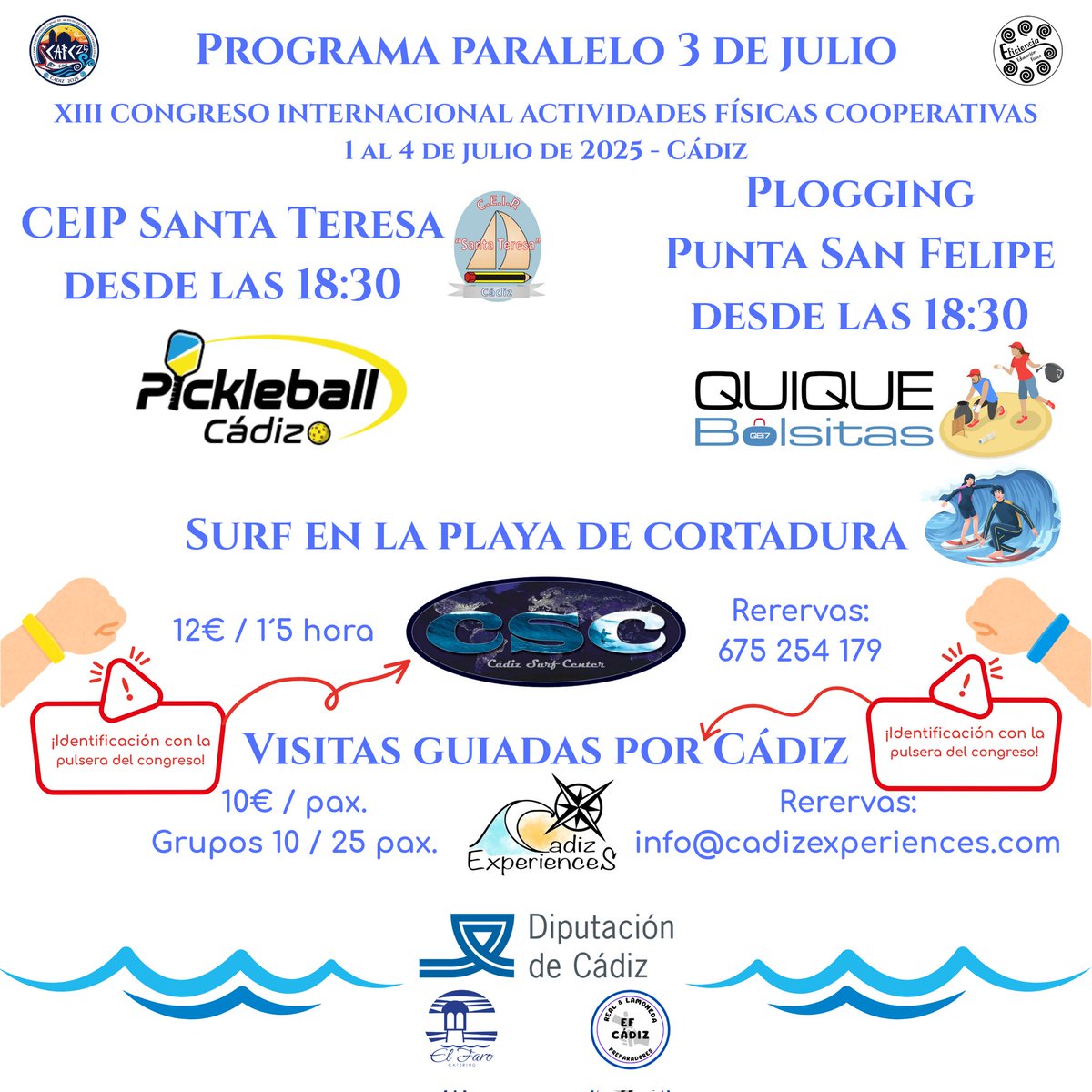 CongresoAFC2025 (@cafc2025) on Twitter photo Ya conoces el título de la yincana del <a href="/CAfc2025/">CongresoAFC2025</a>, y sus tallersitas y ponentes, pero quedaba por descubrir qué es eso del programa paralelo. Te lo ponemos fácil. ¿Qué te apetece hacer después de las comunicaciones? Deportes alternativos, surf, plogging, conocer Cádiz... ¡Anímate! Ya conoces el título de la yincana del <a href="/CAfc2025/">CongresoAFC2025</a>, y sus tallersitas y ponentes, pero quedaba por descubrir qué es eso del programa paralelo. Te lo ponemos fácil. ¿Qué te apetece hacer después de las comunicaciones? Deportes alternativos, surf, plogging, conocer Cádiz... ¡Anímate!