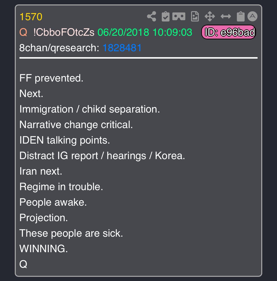 Todays delta 

Watch for a possible prevention of a false flag 👇🏻