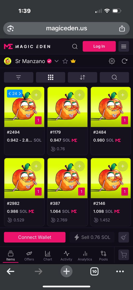FP Maths for #SrManzano 🍎s.

What we know: 
$10K raffle on Monday 
Burn one 🍎 for one entry

What we don’t know:
How many total entries

Maths:
If 50 entries
Price value per entry is $200 
🍎 fp 1.43 sol min

If 20 entries
Price value per entry is $500 
🍎 fp 3.57 sol min

If