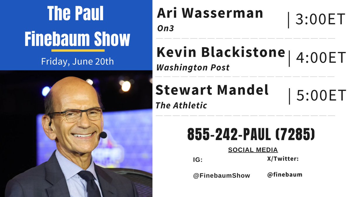 Paul Finebaum (@finebaum) on Twitter photo Let's wrap up the week in style! Let's wrap up the week in style!