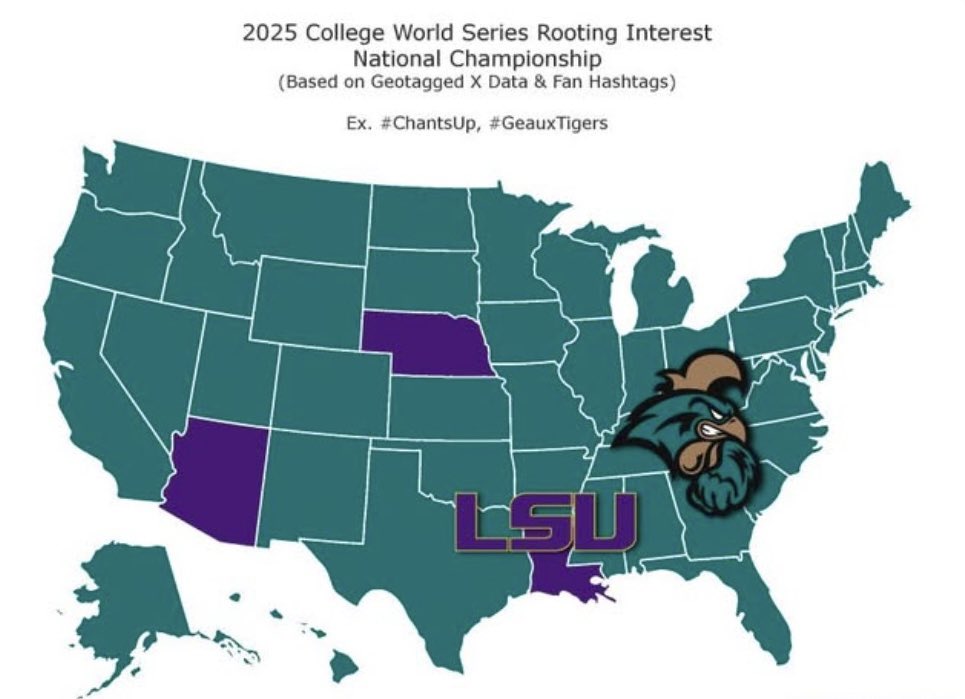 Who each state is rooting for in the College World Series finals ⚾️