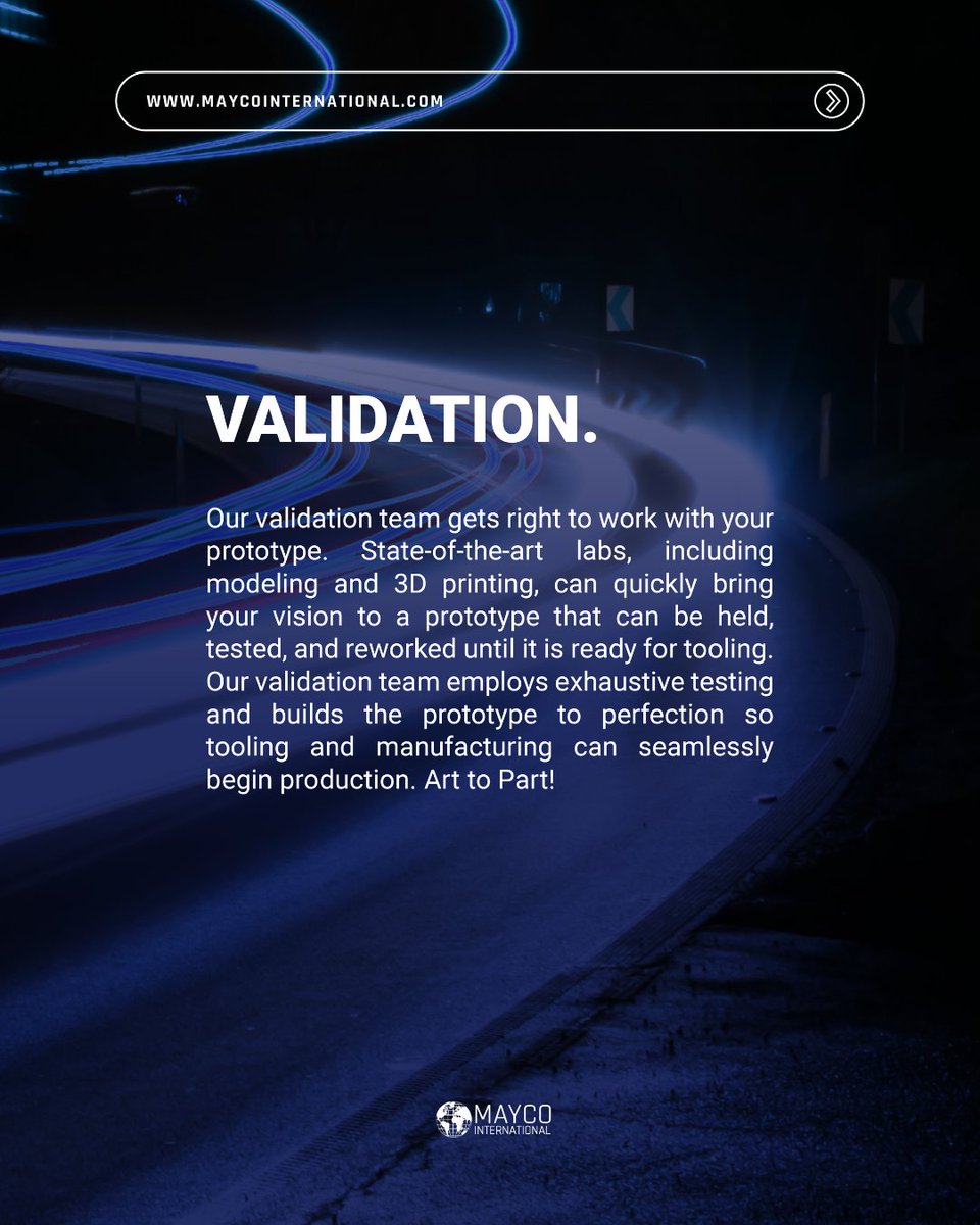 MaycoGlobal's tweet image. From art to part! 🎯 Our validation team hits the ground running—using state-of-the-art labs, 3D printing, and hands-on testing to turn your concept into a production-ready prototype.
#PrototypeToProduction #ValidationExperts #3DPrinting #ArtToPart #MaycoInternational