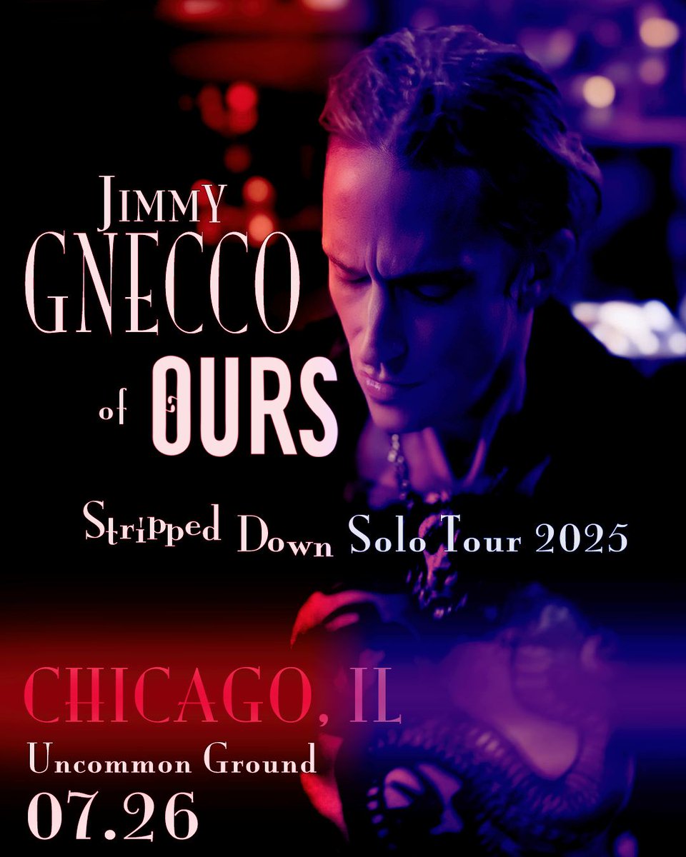 Jimmy Gnecco (@jimmygnecconews) on Twitter photo Chicago!!
July 26th at <a href="/uncommongrd/">Uncommon Ground</a>
I'm coming through town to perform this very intimate set of songs from my entire Ours/Solo catalogue. Get your tickets now to come out and join me.
Jimmy
eventbrite.com/e/an-evening-w… Chicago!!
July 26th at <a href="/uncommongrd/">Uncommon Ground</a>
I'm coming through town to perform this very intimate set of songs from my entire Ours/Solo catalogue. Get your tickets now to come out and join me.
Jimmy
eventbrite.com/e/an-evening-w…