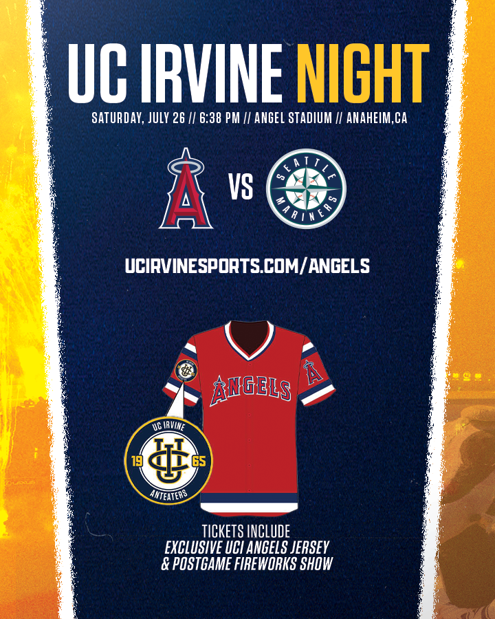 UC Irvine Night at Angel Stadium is just over a month away! Help us bring the Anteater energy to Anaheim. Grab your tickets NOW at the link below!

🔗 | ucirvinesports.com/angels

#TogetherWeZot | #RipEm